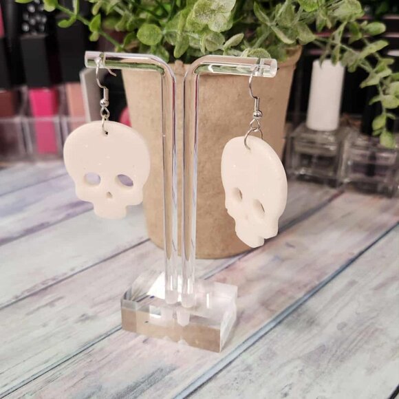 Halloween Skull Earrings - Picture 3 of 5